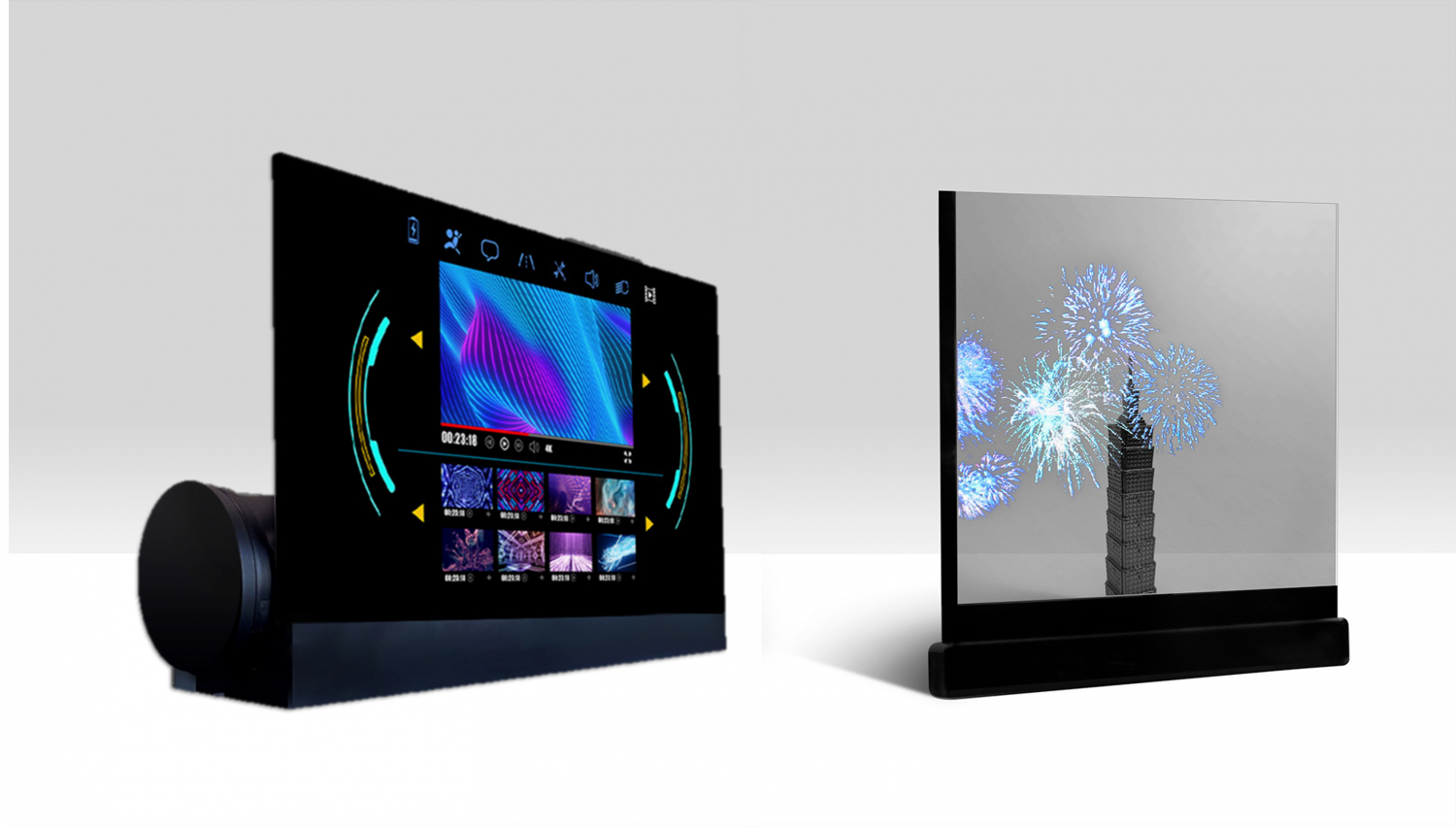 可卷式、折迭性、高透明